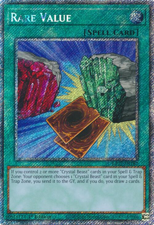 Rare Value (Platinum Secret Rare) [RA03-EN182] Platinum Secret Rare | Good Games Morley
