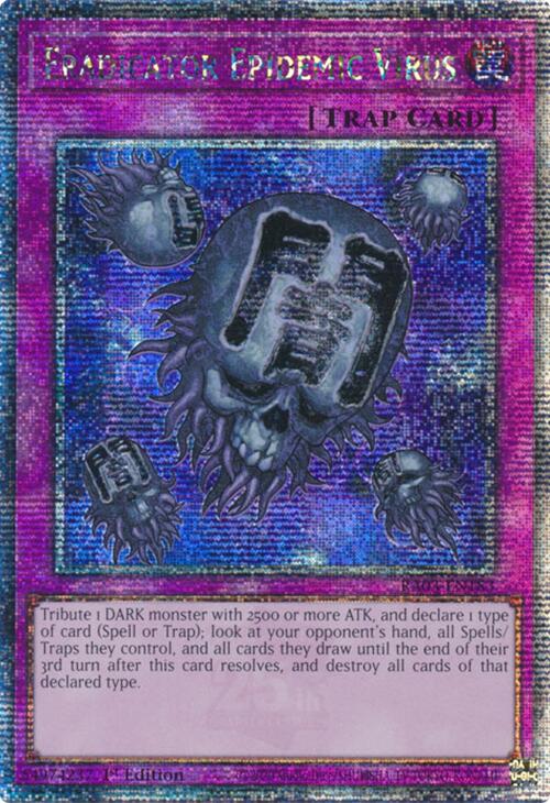 Eradicator Epidemic Virus (Quarter Century Secret Rare) [RA03-EN183] Quarter Century Secret Rare | Good Games Morley