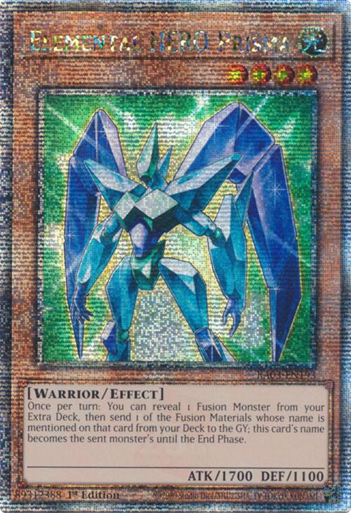 Elemental HERO Prisma (Quarter Century Secret Rare) [RA03-EN193] Quarter Century Secret Rare | Good Games Morley