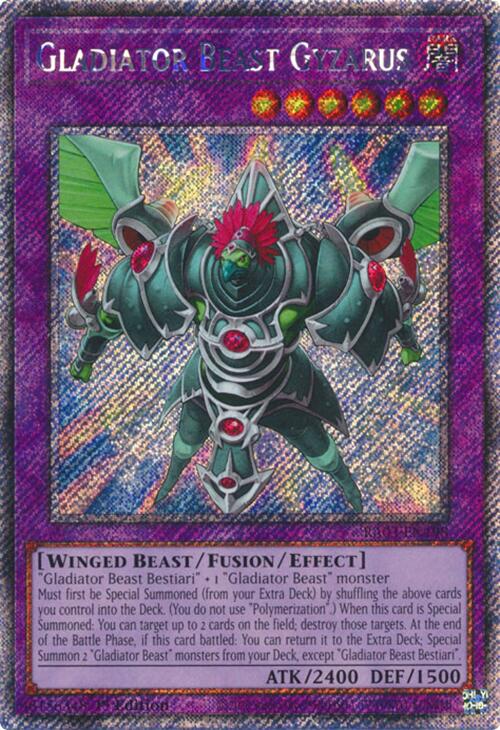 Gladiator Beast Gyzarus (Platinum Secret Rare) [RA03-EN198] Platinum Secret Rare | Good Games Morley