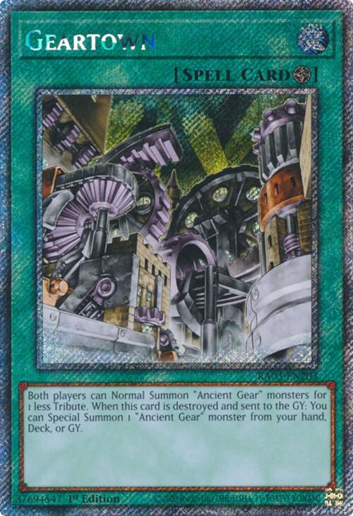Geartown (Platinum Secret Rare) [RA03-EN203] Platinum Secret Rare | Good Games Morley