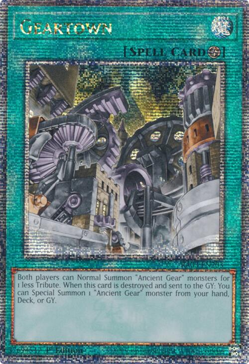Geartown (Quarter Century Secret Rare) [RA03-EN203] Quarter Century Secret Rare | Good Games Morley