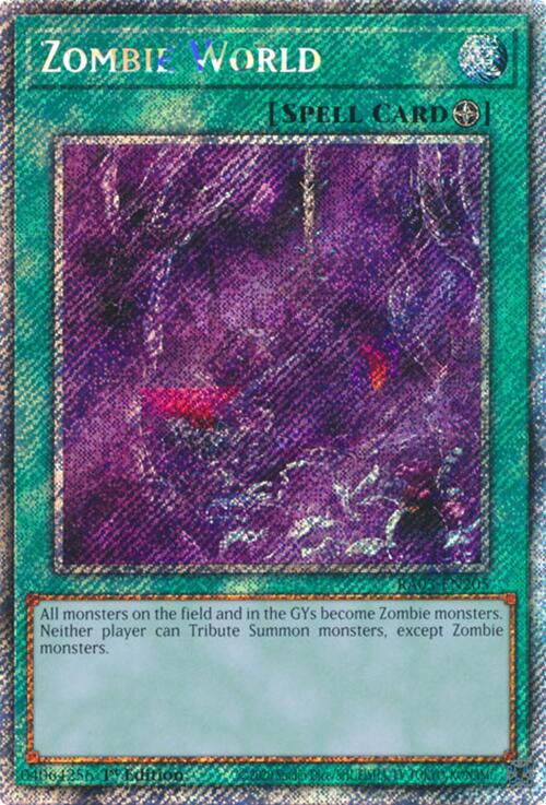 Zombie World (Platinum Secret Rare) [RA03-EN205] Platinum Secret Rare | Good Games Morley