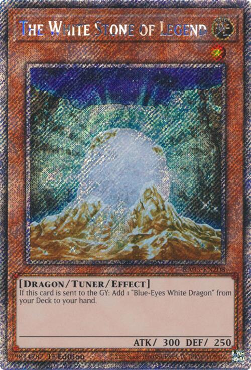 The White Stone of Legend (Platinum Secret Rare) [RA03-EN208] Platinum Secret Rare | Good Games Morley