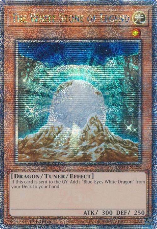 The White Stone of Legend (Quarter Century Secret Rare) [RA03-EN208] Quarter Century Secret Rare | Good Games Morley