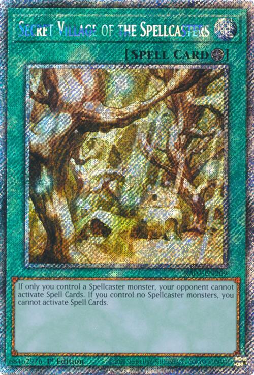 Secret Village of the Spellcasters (Platinum Secret Rare) [RA03-EN209] Platinum Secret Rare | Good Games Morley