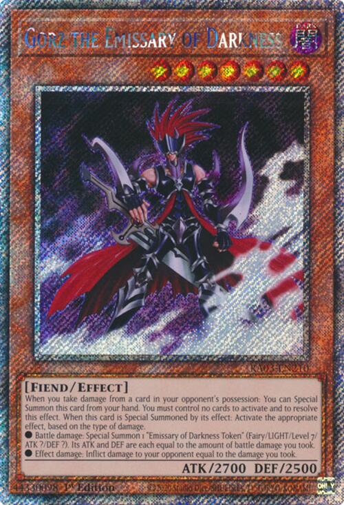 Gorz the Emissary of Darkness (Platinum Secret Rare) [RA03-EN210] Platinum Secret Rare | Good Games Morley