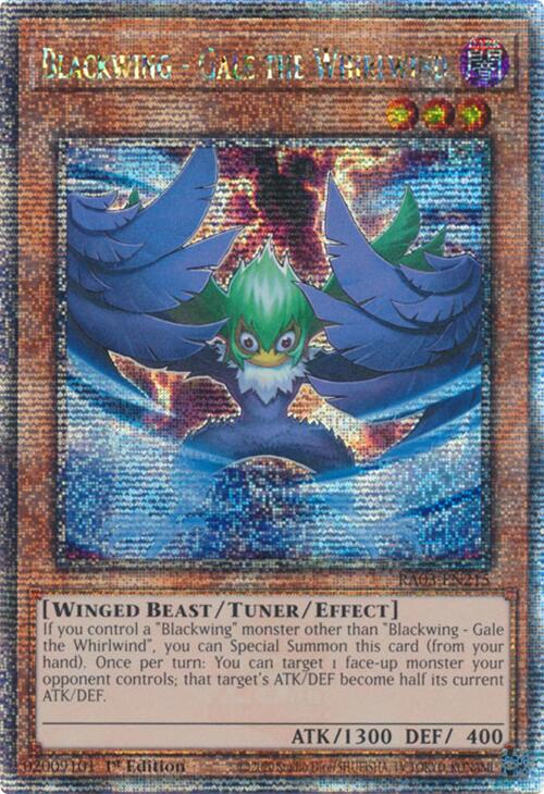 Blackwing - Gale the Whirlwind (Quarter Century Secret Rare) [RA03-EN215] Quarter Century Secret Rare | Good Games Morley