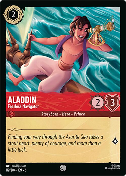 Aladdin - Fearless Navigator (112/204) [Azurite Sea] | Good Games Morley
