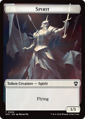 Spirit (0006) // Illusion Double-Sided Token [Secrets of Strixhaven Commander Tokens] | Good Games Morley