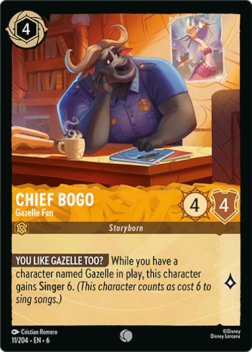 Chief Bogo - Gazelle Fan (11/204) [Azurite Sea] | Good Games Morley