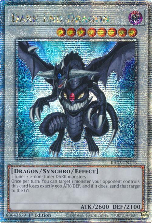 Dark End Dragon (Quarter Century Secret Rare) [RA03-EN216] Quarter Century Secret Rare | Good Games Morley