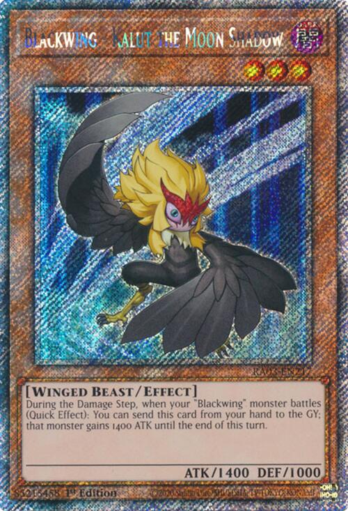 Blackwing - Kalut the Moon Shadow (Platinum Secret Rare) [RA03-EN217] Platinum Secret Rare | Good Games Morley