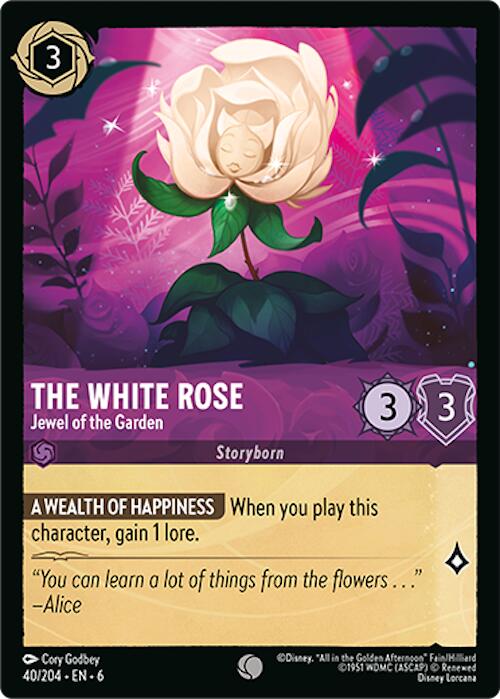 The White Rose - Jewel of the Garden (40/204) [Azurite Sea] | Good Games Morley