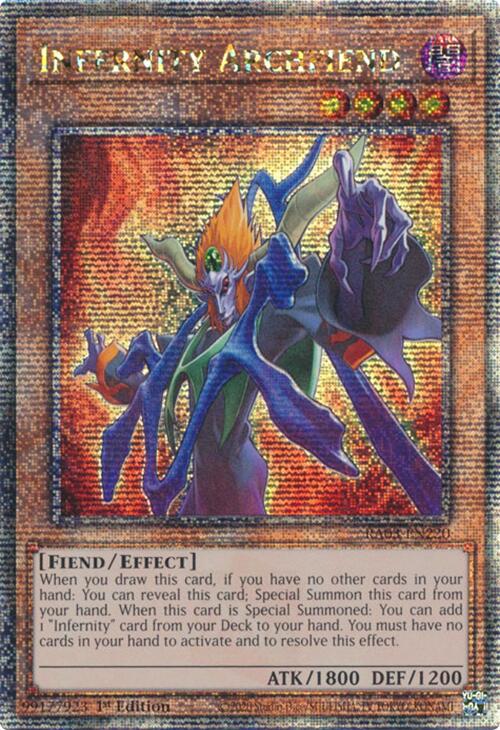 Infernity Archfiend (Quarter Century Secret Rare) [RA03-EN220] Quarter Century Secret Rare | Good Games Morley