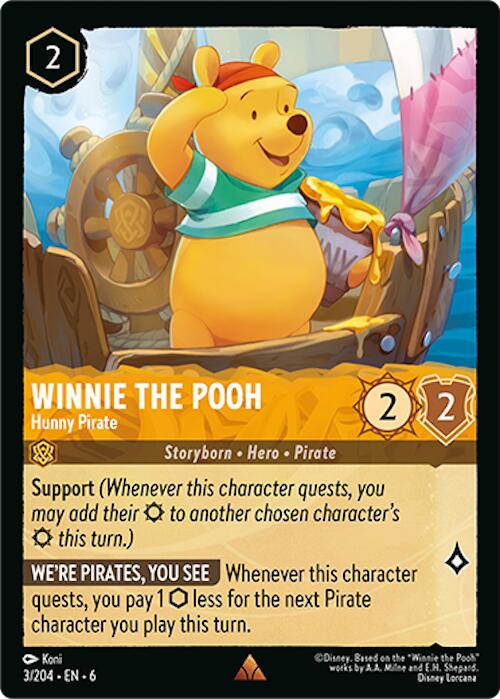 Winnie the Pooh - Hunny Pirate (3/204) [Azurite Sea] | Good Games Morley