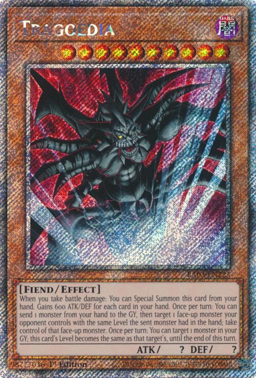 Tragoedia (Platinum Secret Rare) [RA03-EN223] Platinum Secret Rare | Good Games Morley