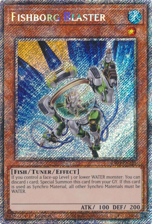 Fishborg Blaster (Platinum Secret Rare) [RA03-EN225] Platinum Secret Rare | Good Games Morley