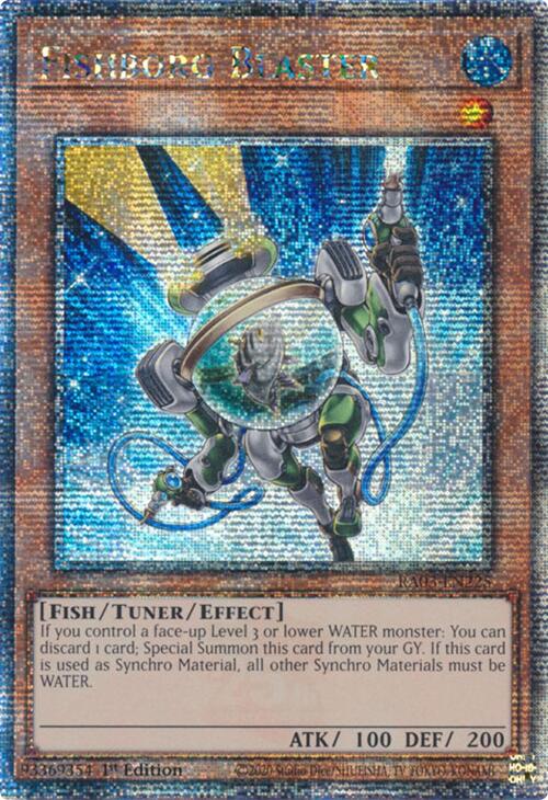 Fishborg Blaster (Quarter Century Secret Rare) [RA03-EN225] Quarter Century Secret Rare | Good Games Morley