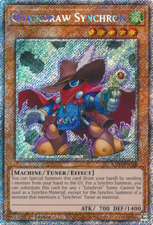 Quickdraw Synchron (Platinum Secret Rare) [RA03-EN228] Platinum Secret Rare | Good Games Morley