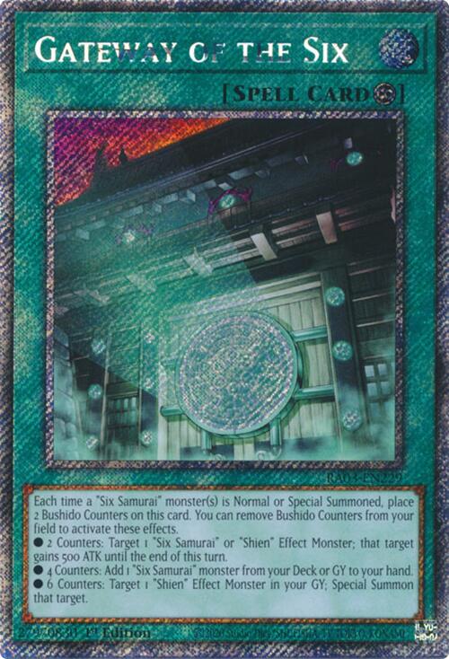 Gateway of the Six (Platinum Secret Rare) [RA03-EN229] Platinum Secret Rare | Good Games Morley