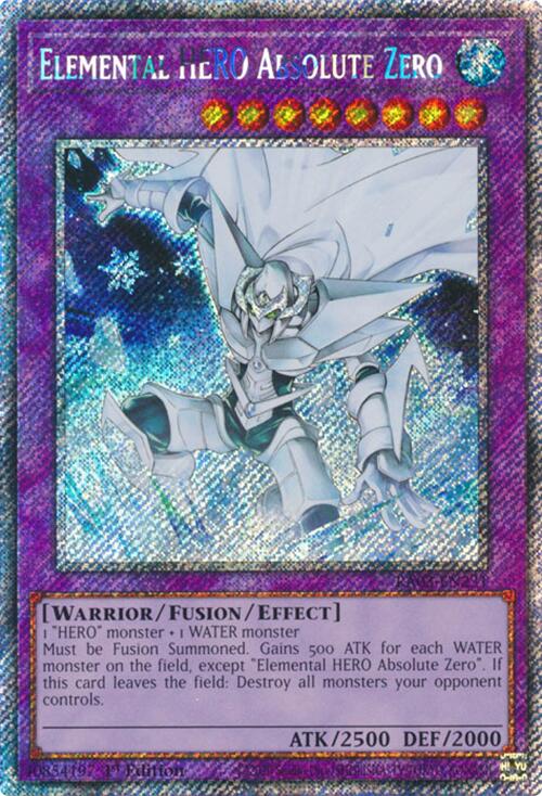 Elemental HERO Absolute Zero (Platinum Secret Rare) [RA03-EN231] Platinum Secret Rare | Good Games Morley