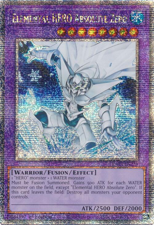 Elemental HERO Absolute Zero (Quarter Century Secret Rare) [RA03-EN231] Quarter Century Secret Rare | Good Games Morley