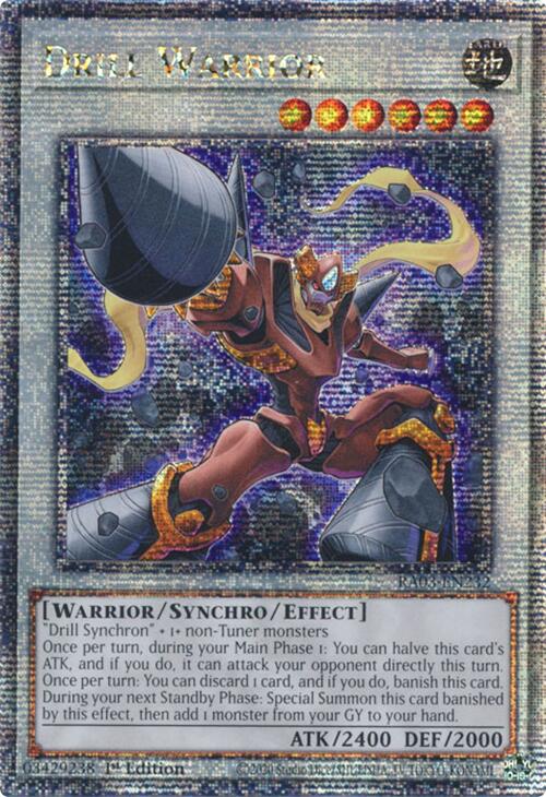 Drill Warrior (Quarter Century Secret Rare) [RA03-EN232] Quarter Century Secret Rare | Good Games Morley