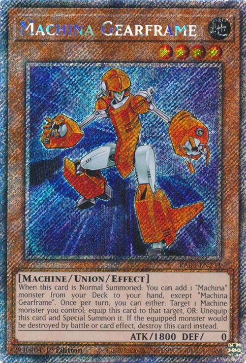 Machina Gearframe (Platinum Secret Rare) [RA03-EN234] Platinum Secret Rare | Good Games Morley