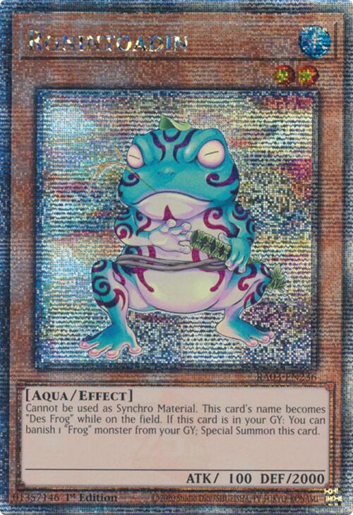 Ronintoadin (Quarter Century Secret Rare) [RA03-EN236] Quarter Century Secret Rare | Good Games Morley