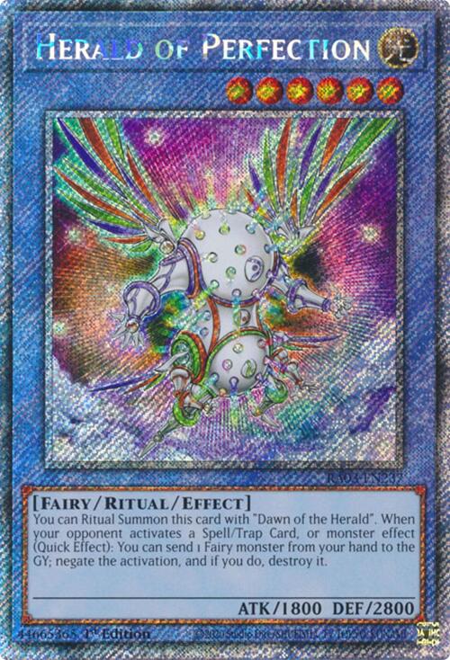 Herald of Perfection (Platinum Secret Rare) [RA03-EN237] Platinum Secret Rare | Good Games Morley