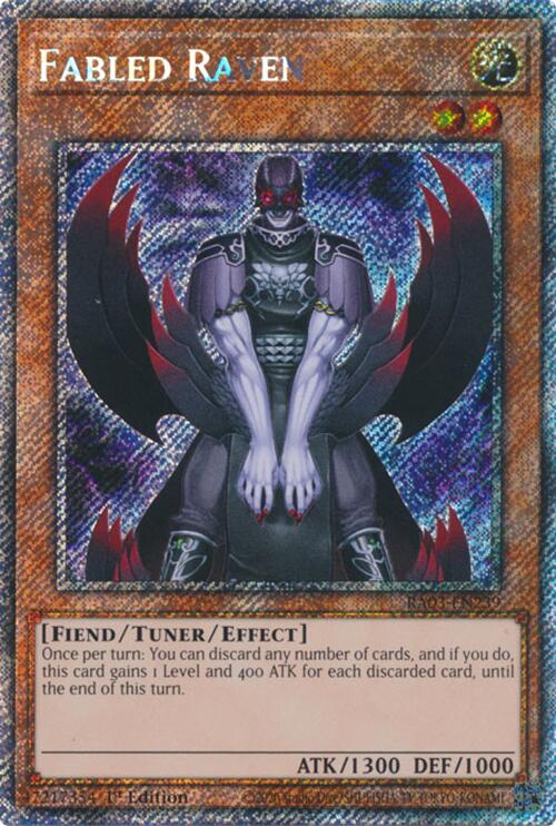 Fabled Raven (Platinum Secret Rare) [RA03-EN239] Platinum Secret Rare | Good Games Morley