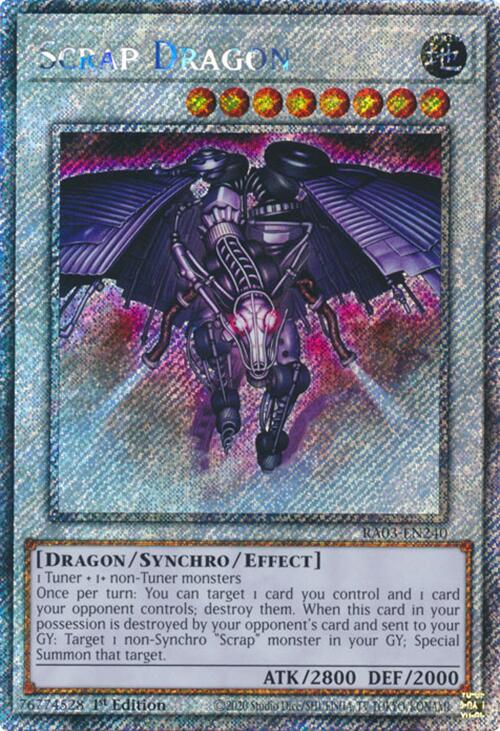 Scrap Dragon (Platinum Secret Rare) [RA03-EN240] Platinum Secret Rare | Good Games Morley