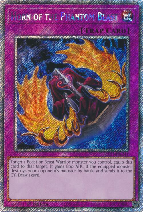 Horn of the Phantom Beast (Platinum Secret Rare) [RA03-EN241] Platinum Secret Rare | Good Games Morley