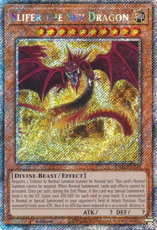 Slifer the Sky Dragon (Platinum Secret Rare) [RA03-EN244] Platinum Secret Rare | Good Games Morley
