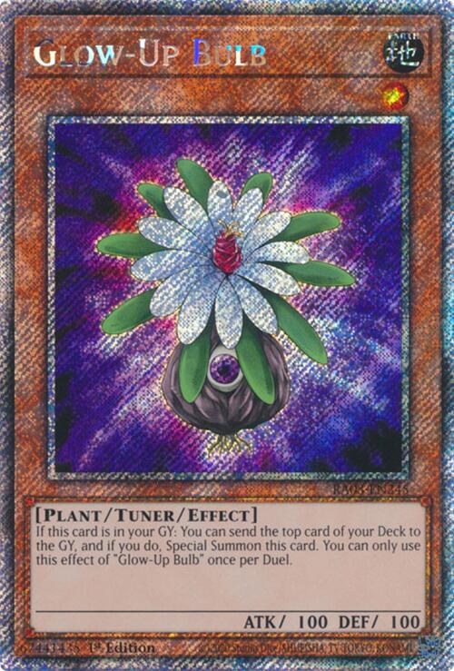 Glow-Up Bulb (Platinum Secret Rare) [RA03-EN245] Platinum Secret Rare | Good Games Morley