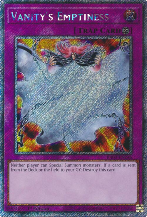 Vanity's Emptiness (Platinum Secret Rare) [RA03-EN246] Platinum Secret Rare | Good Games Morley