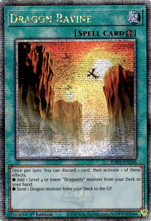 Dragon Ravine (Quarter Century Secret Rare) [RA03-EN248] Quarter Century Secret Rare | Good Games Morley