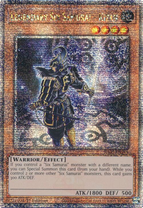 Legendary Six Samurai - Kizan (Quarter Century Secret Rare) [RA03-EN249] Quarter Century Secret Rare | Good Games Morley