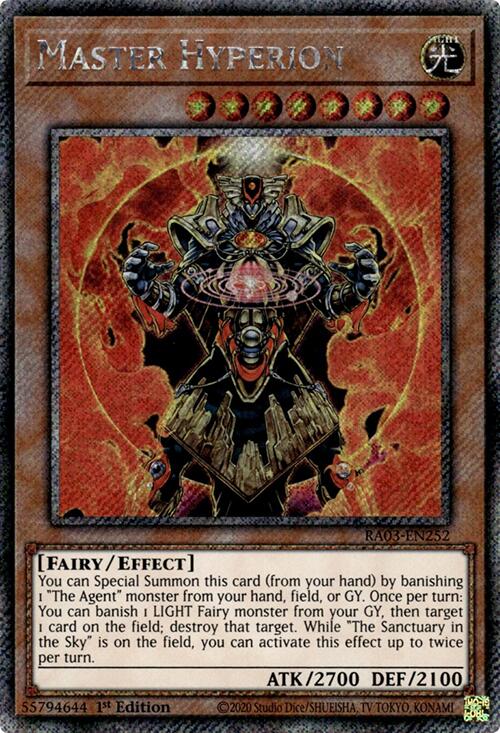 Master Hyperion (Platinum Secret Rare) [RA03-EN252] Platinum Secret Rare | Good Games Morley
