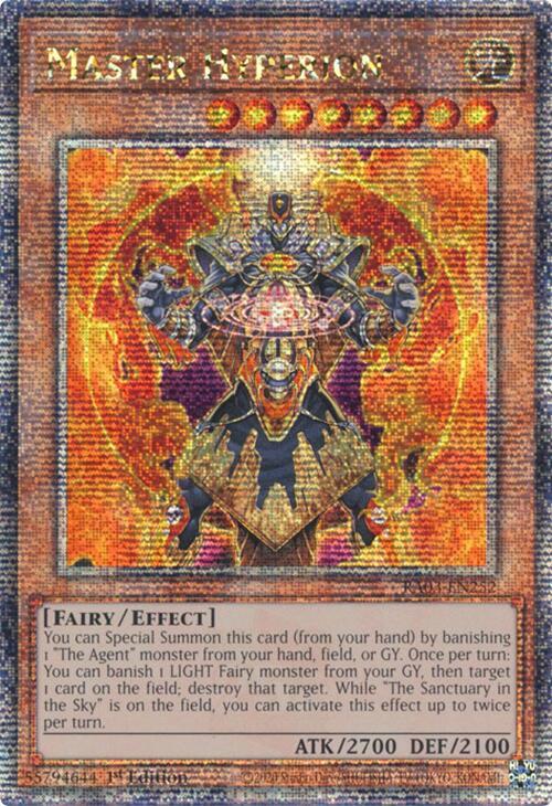 Master Hyperion (Quarter Century Secret Rare) [RA03-EN252] Quarter Century Secret Rare | Good Games Morley