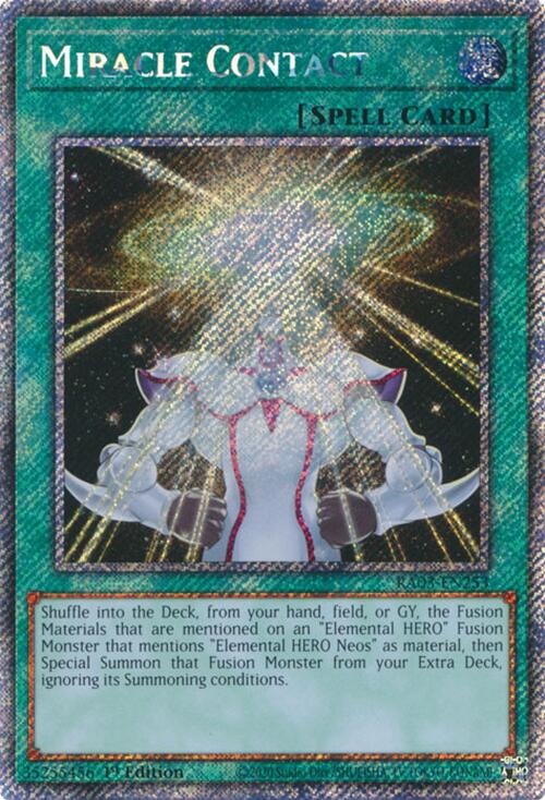 Miracle Contact (Platinum Secret Rare) [RA03-EN253] Platinum Secret Rare | Good Games Morley