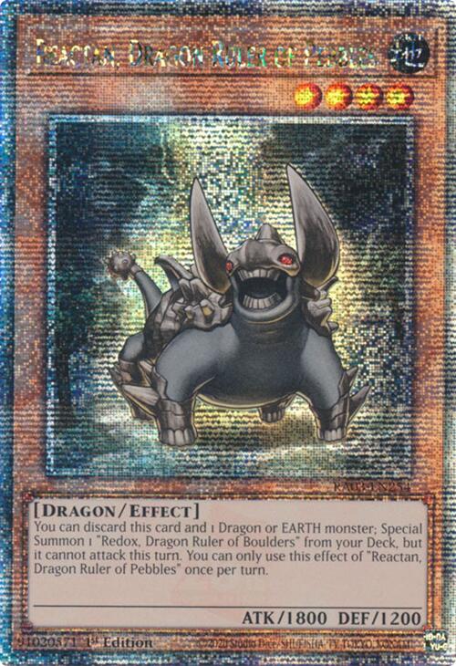 Reactan, Dragon Ruler of Pebbles (Quarter Century Secret Rare) [RA03-EN254] Quarter Century Secret Rare | Good Games Morley