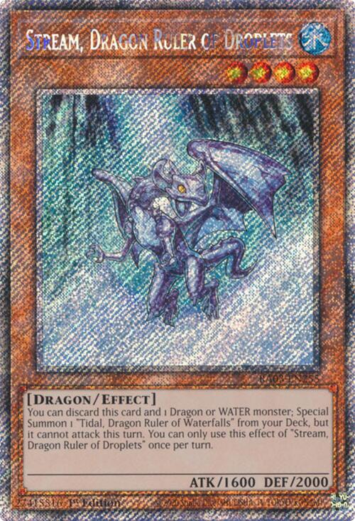 Stream, Dragon Ruler of Droplets (Platinum Secret Rare) [RA03-EN255] Platinum Secret Rare | Good Games Morley