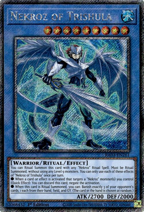 Nekroz of Trishula (Platinum Secret Rare) [RA03-EN261] Platinum Secret Rare | Good Games Morley