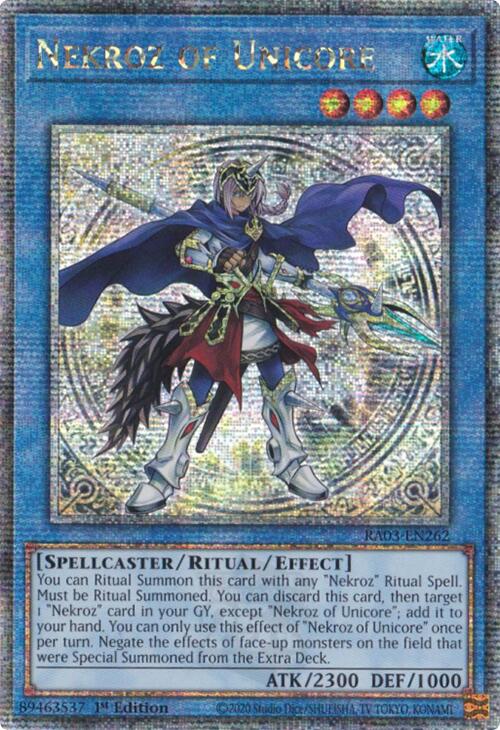 Nekroz of Unicore (Quarter Century Secret Rare) [RA03-EN262] Quarter Century Secret Rare | Good Games Morley