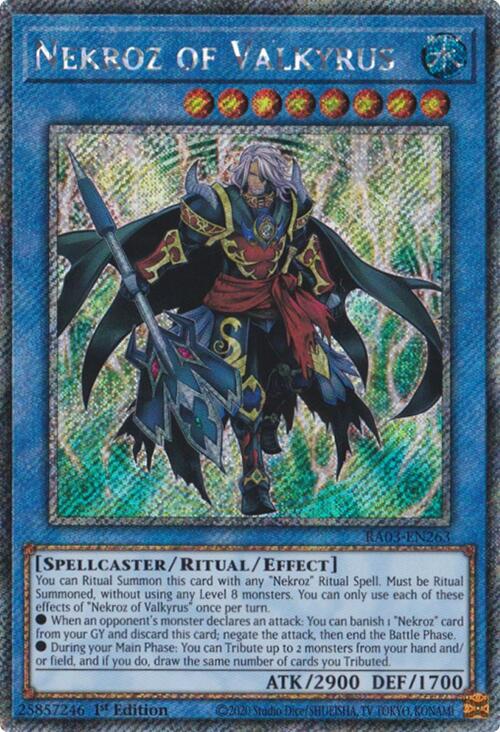Nekroz of Valkyrus (Platinum Secret Rare) [RA03-EN263] Platinum Secret Rare | Good Games Morley
