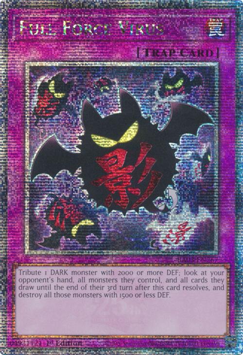 Full Force Virus (Quarter Century Secret Rare) [RA03-EN267] Quarter Century Secret Rare | Good Games Morley