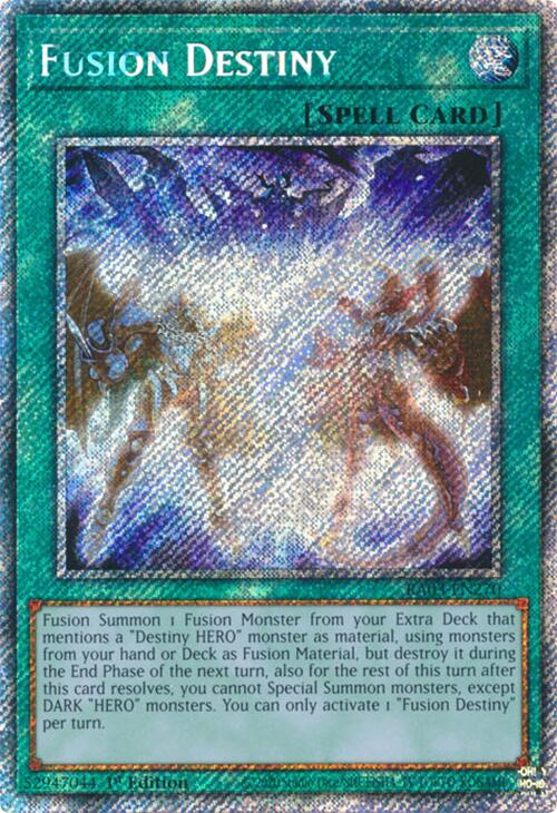 Fusion Destiny (Platinum Secret Rare) [RA03-EN270] Platinum Secret Rare | Good Games Morley
