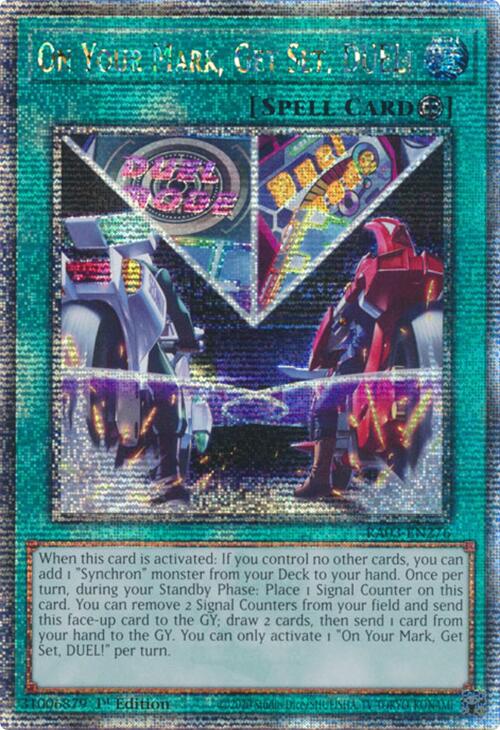 On Your Mark, Get Set, DUEL! (Quarter Century Secret Rare) [RA03-EN276] Quarter Century Secret Rare | Good Games Morley